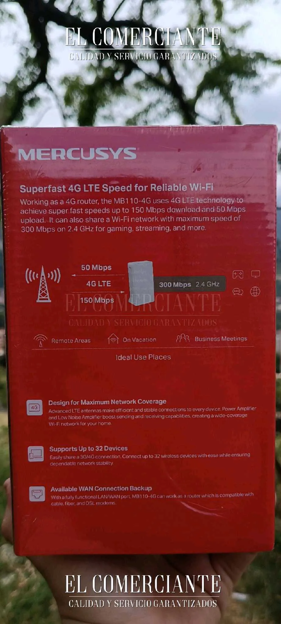Router wifi SIM 4G LTE de 300 Mbps Mercusys - Imagen 4