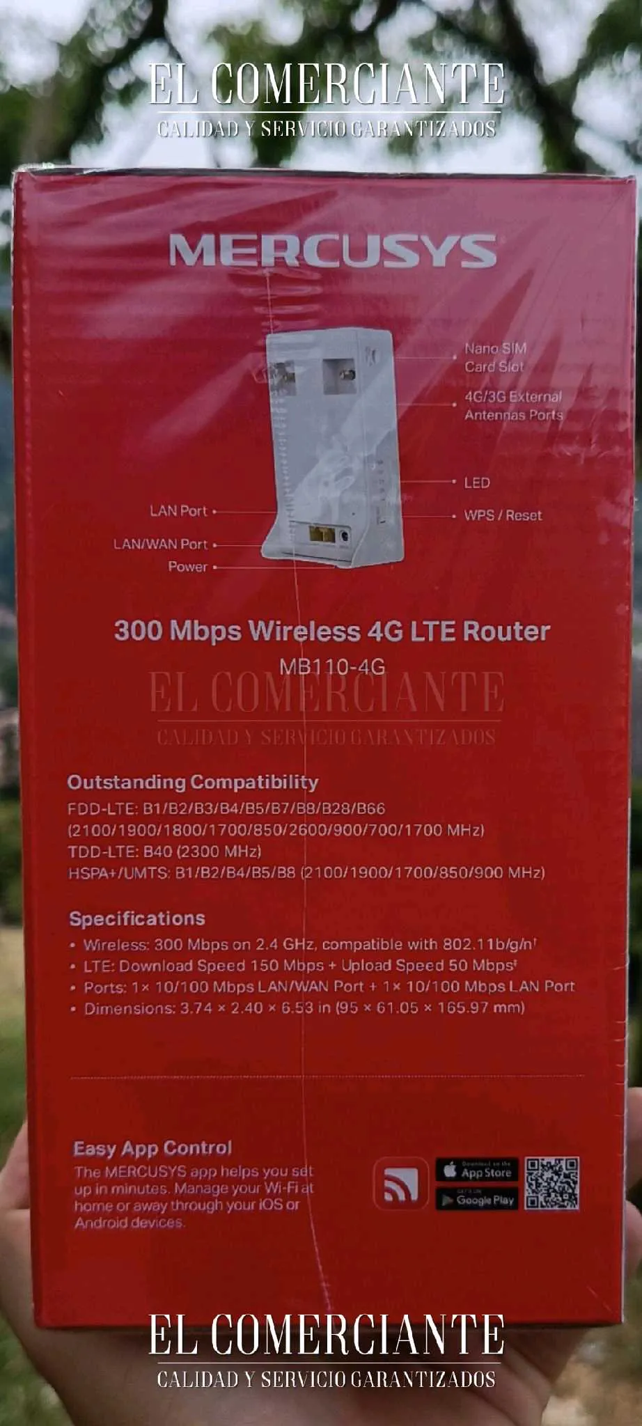 Router wifi SIM 4G LTE de 300 Mbps Mercusys - Imagen 3