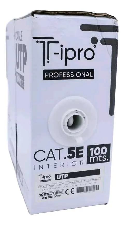 Cable Utp Cat 5e Interior 100 Metros 100% Cobre - Imagen 2