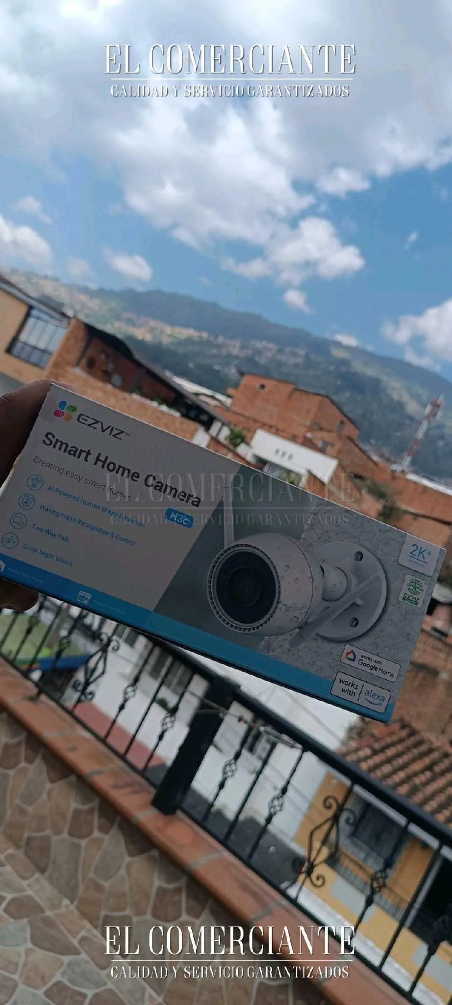 Cámara WiFi de 4 megapixeles (2k+) para exterior ( H3C) + Memoria MicroSD de 64GB