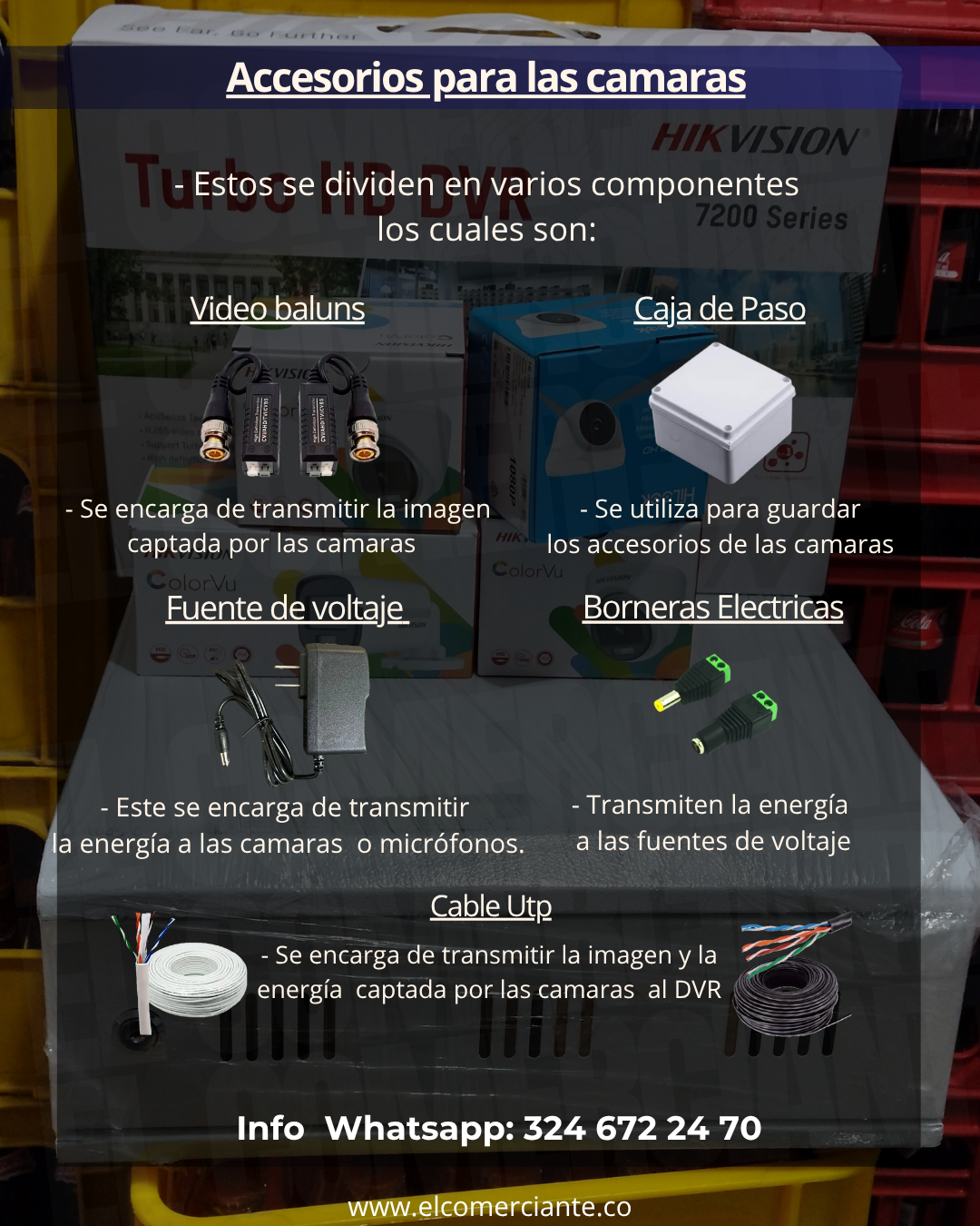 kit # 4 Dvr de 8ch + 04 Camaras de seguridad. - Imagen 5